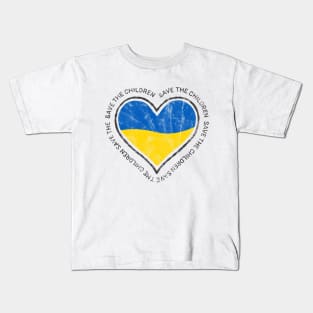 Ukraine. Save the children. Peace Kids T-Shirt